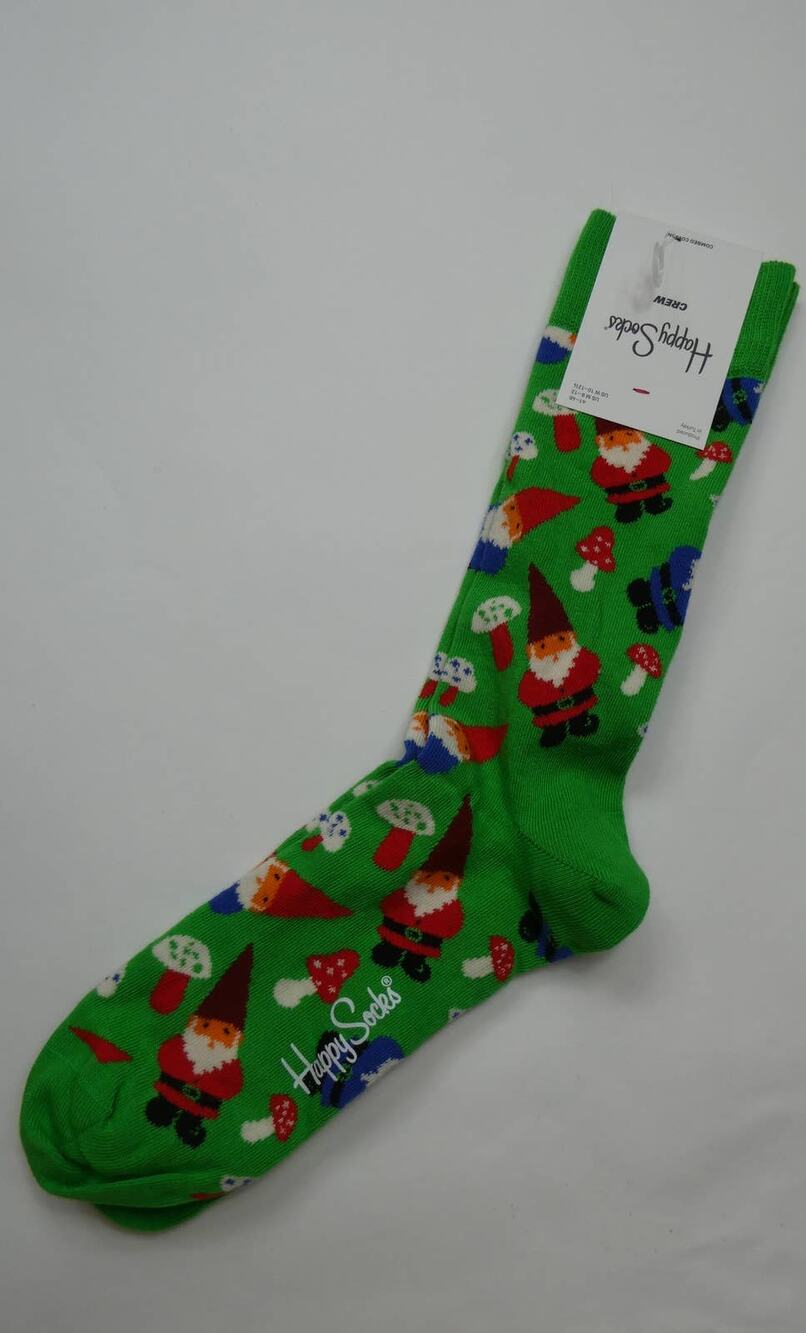 HAPPY SOCKS gnome crew sock, size 7.5-11.5, brand new